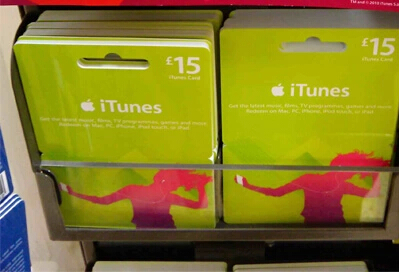 itunes英国正版苹果充值卡/礼品卡 itunes gift card